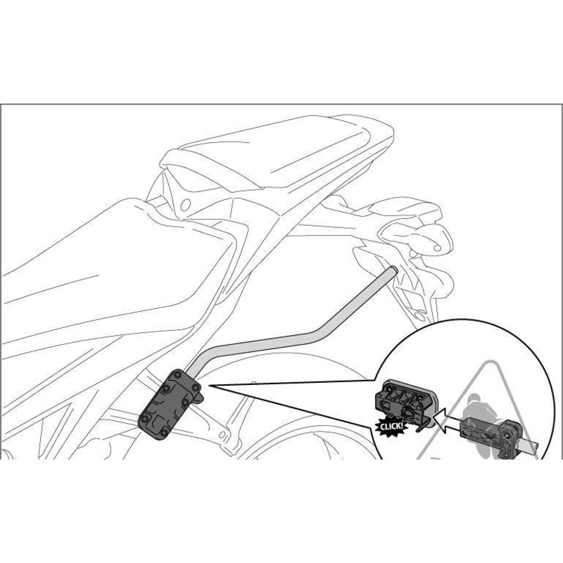 *PANNIER MOUNTS SW MOTECH YAMAHA YZF-R6 08-20