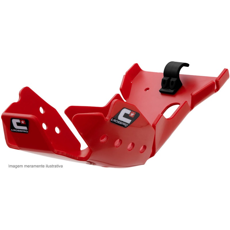 *SKID PLATE CROSSPRO EC DTC ENDURO PLASTIC CRF450RX  CRF450R 17-19 RED